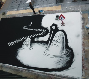 Bühnenbild für die "Hotzenplotz"-Aufführung